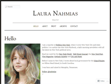 Tablet Screenshot of lauranahmias.com